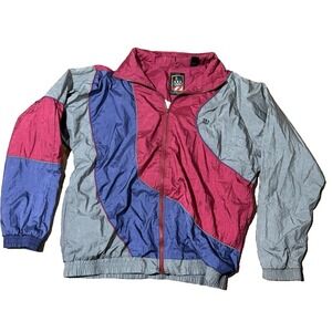 Vintage 90s Team USA Olympic Windbreaker Zip Maroon/Teal Jacket JCPenney Mens XL